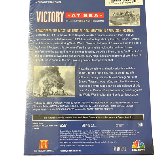 History Channel Victory at Sea - Complete Series 4-Disc Set - Picture 2 of 2